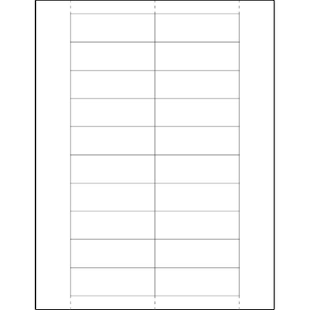 Box Partners Box Partners LH246 1 x 3 in. Plastic Label Holder Insert Cards - Pack of 1000 LH246